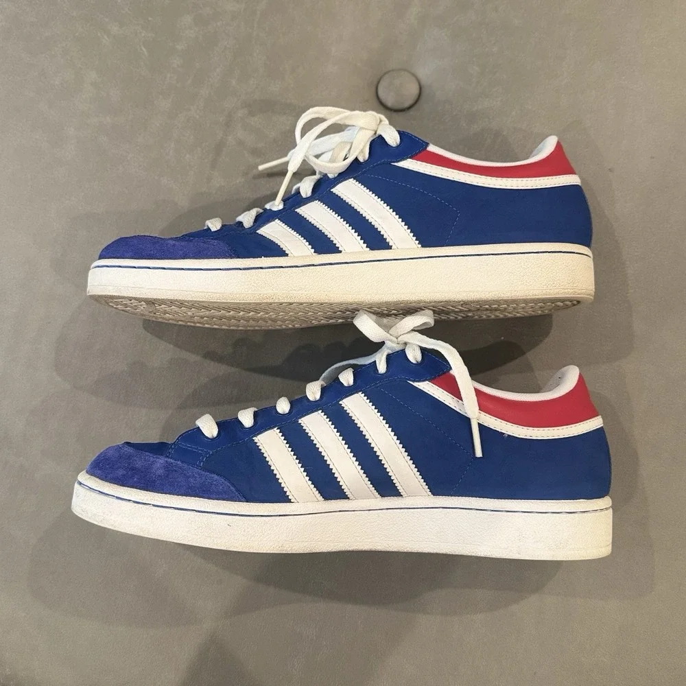 Adidas Americana Low OG 677712 Mens 9.5 Royal Blue Red White Sneakers 2008